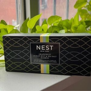 Nest Scented Candle Set - Black and Green